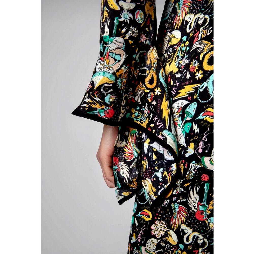 Zadig & Voltaire Rosier Circus Print Dress Midi Multi XS - Picture 6 of 16